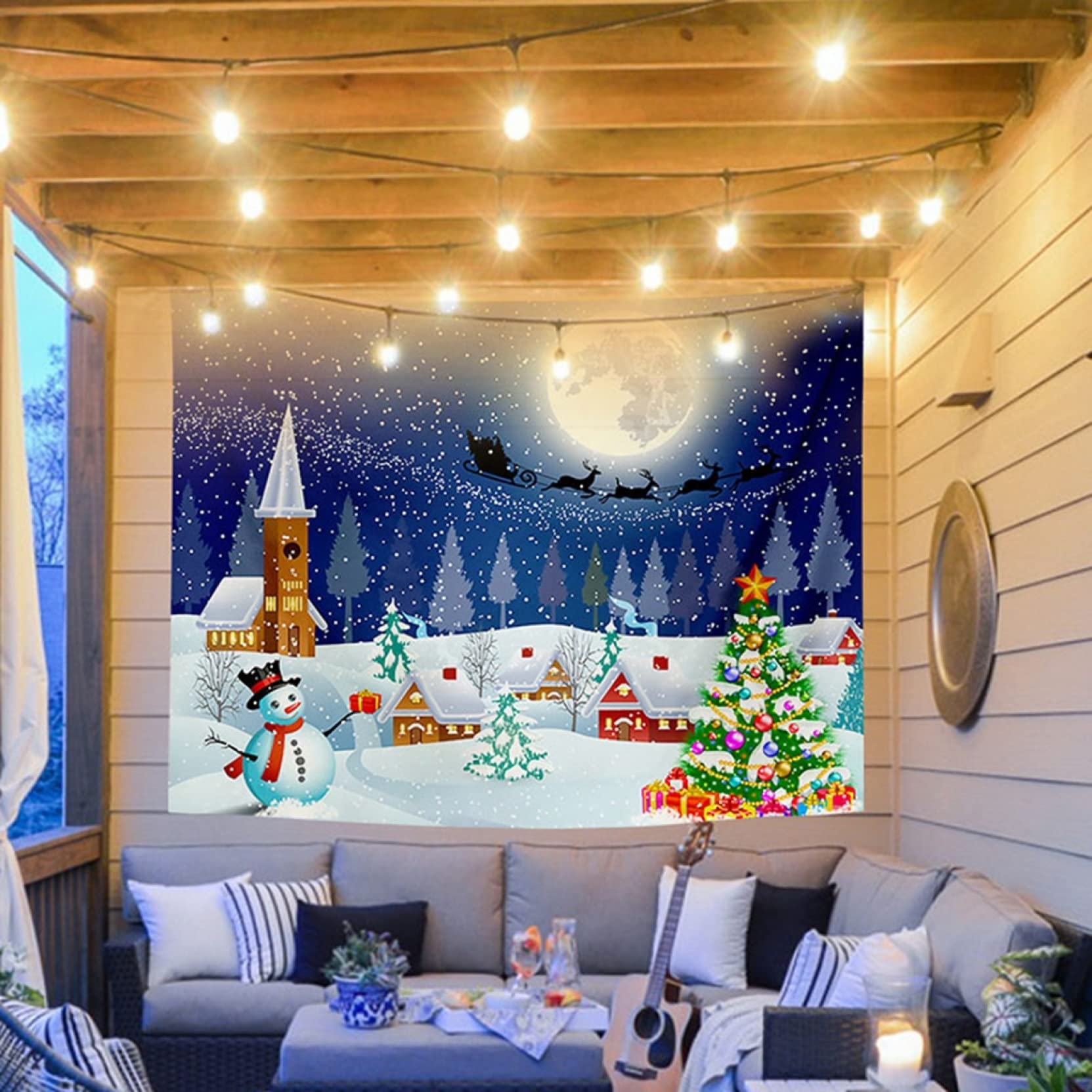 クリスマス 装飾品 タペストリー 飾り 背景 壁掛け布 150×200cm 楽天市場】タペストリー 壁掛け 装飾布 クリスマス おしゃれ壁掛け 150